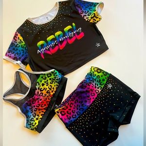 Rebel Athletic 3 piece Cheer/ Gymnastics set.